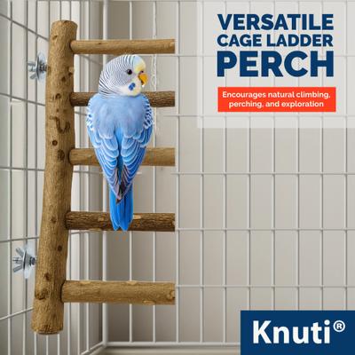 Show full view: KNUTI Natural Wood Bird Ladder Perch, Wood, Medium slide 2 of 9