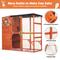 Show in main carousel: Coziwow Catio Wooden Outdoor Cat Playpen, Orange, Large slide 2 of 7