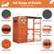 Show in main carousel: Coziwow Catio Wooden Outdoor Cat Playpen, Orange, Large slide 6 of 7