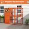 Show in main carousel: Coziwow Catio Wooden Outdoor Cat Playpen, Orange, Large slide 4 of 7