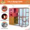 Show in main carousel: Coziwow Catio Wooden Outdoor Cat Playpen, Orange, Large slide 5 of 7