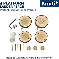 KNUTI Bird Cage Wooden Ladder, Wood, Medium slide 2 of 8