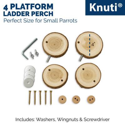 Show full view: KNUTI Bird Cage Wooden Ladder, Wood, Medium slide 7 of 8