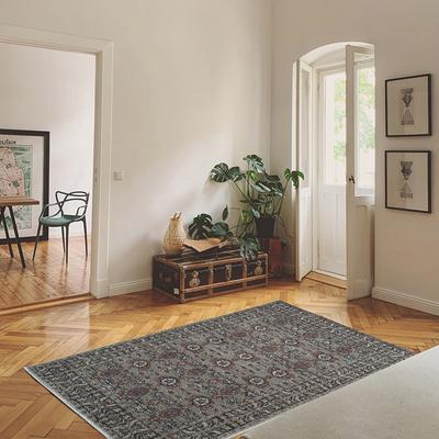 Show full view: Revival Rugs Soulage Area Rug, Inky Black, Walnut Brown, Espresso Brown, Sandstone, Tan, Taupe, Crimson Red, Maroon, Bone Beige, Slate Gray, Prussian Blue, 63 x 92-in slide 8 of 8