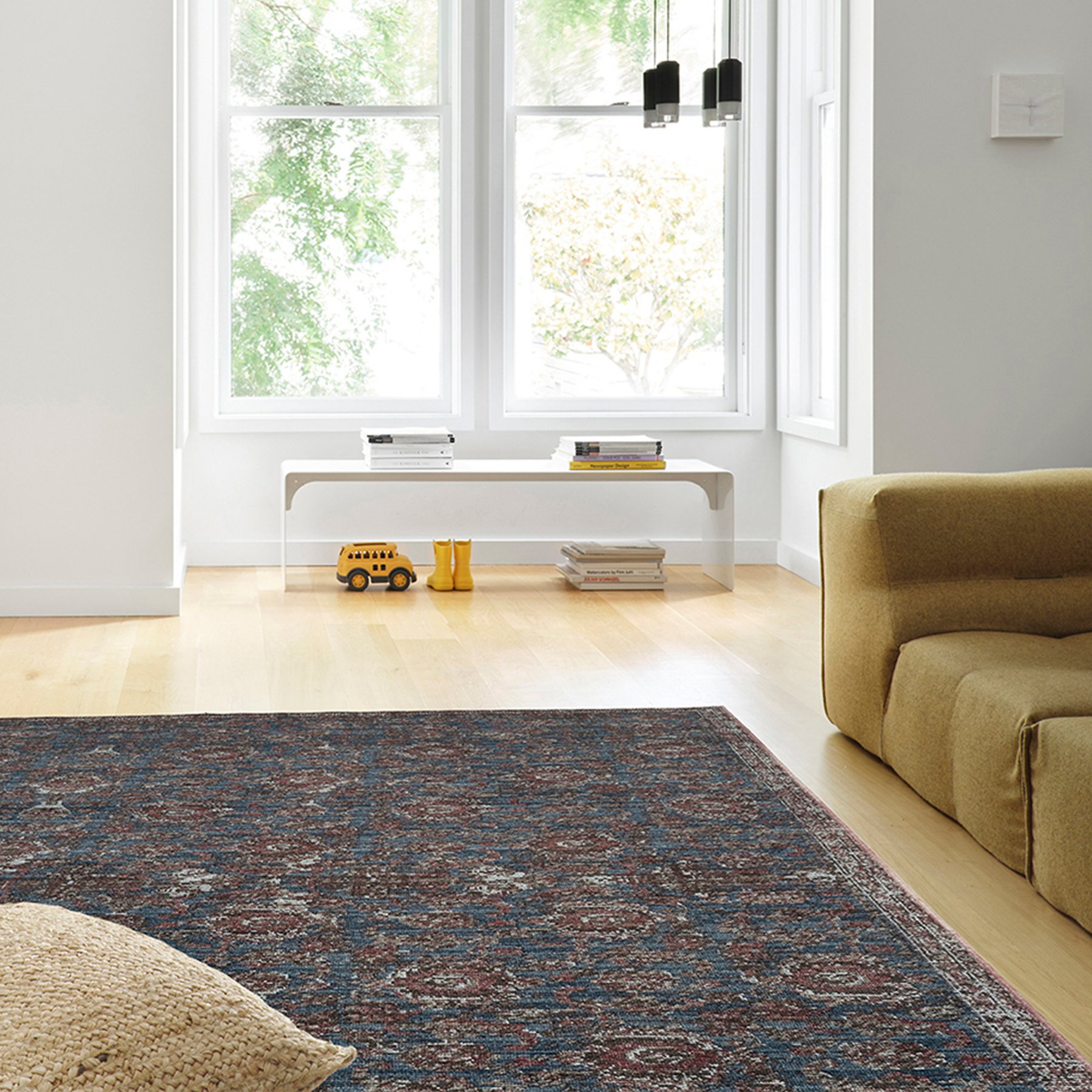 Revival Rugs Marmara Rug, Red, 3 x 11.6-ft