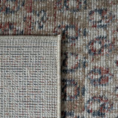 Show full view: Revival Rugs Noix Area Rug, Crimson Red, Maroon, Cadmium Red, Bone Beige, Slate Gray, Prussian Blue, Baby Blue, Sandstone, Tan, Taupe, 63 x 92-in slide 6 of 10