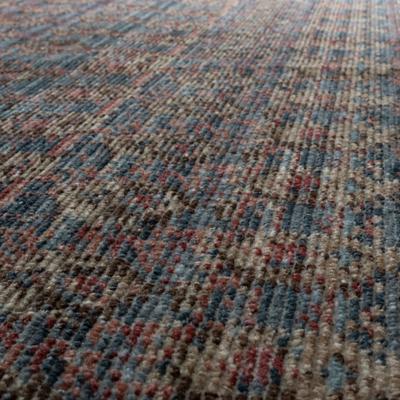 Show full view: Revival Rugs Noix Area Rug, Crimson Red, Maroon, Cadmium Red, Bone Beige, Slate Gray, Prussian Blue, Baby Blue, Sandstone, Tan, Taupe, Walnut Brown, 63 x 92-in slide 7 of 8