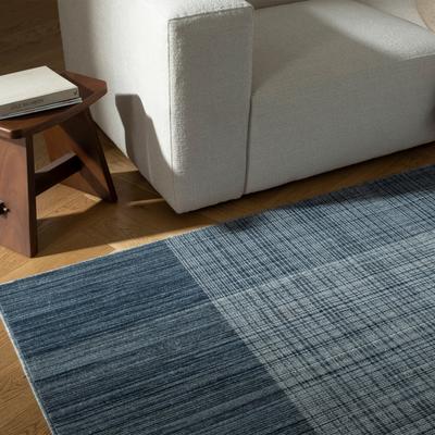 Show full view: Revival Rugs Porta Area Rug, Slate Gray, Prussian Blue, Bone Beige, Cream, 46 x 79-in slide 4 of 9
