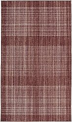 Revival Rugs Scozze Area Rug, Crimson Red, Maroon, Bone Beige, Cream, 46 x 79-in