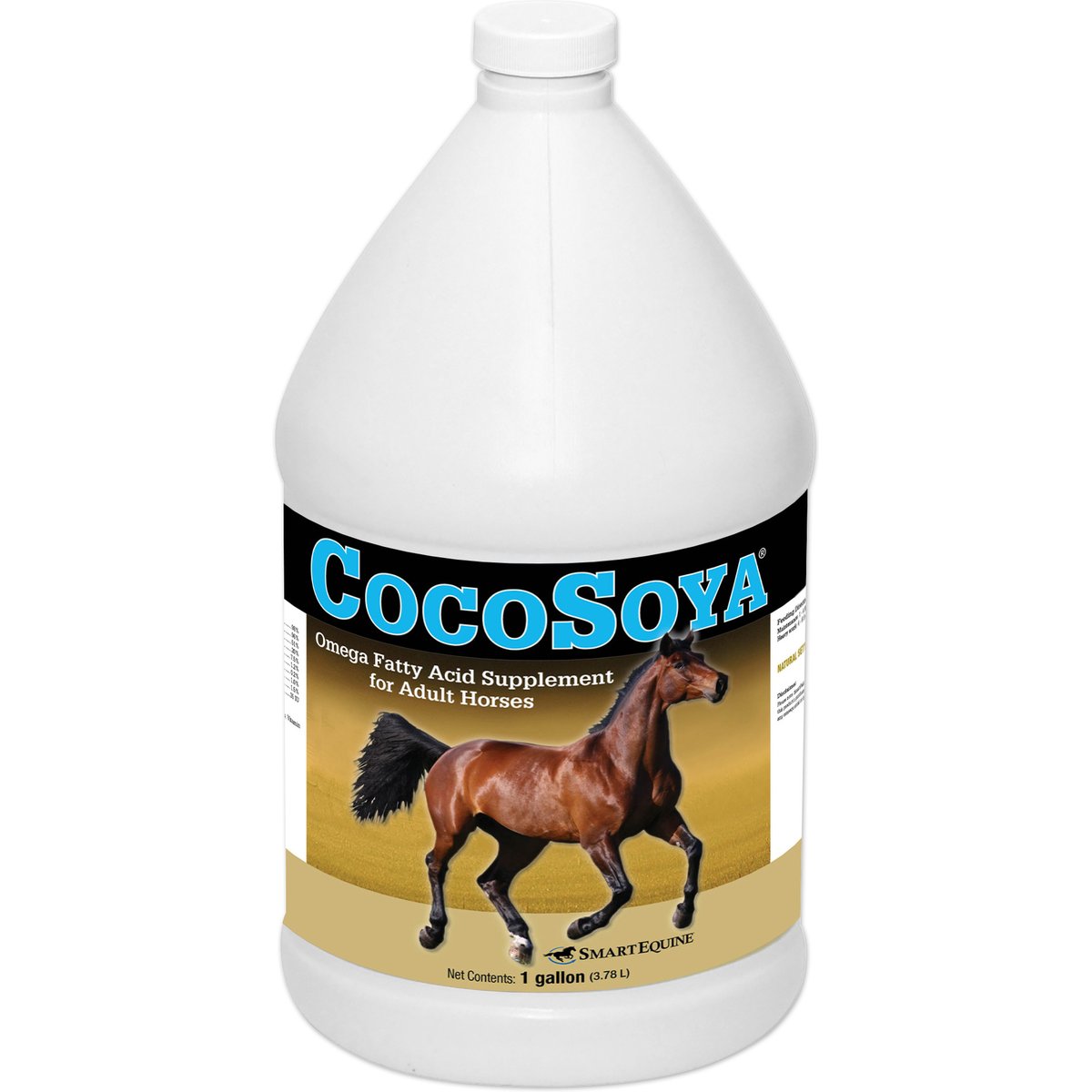 SmartPak CocoSoya Fatty Acid Formula Liquid Horse Supplement, 1-gal bottle