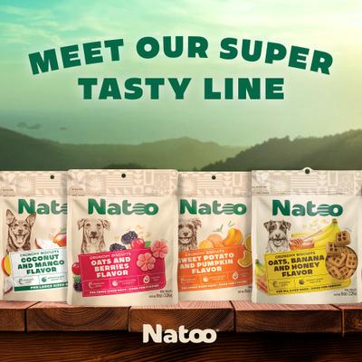 Show full view: Natoo Coconut & Mango Crunchy Biscuit Dog Treats, 8-oz bag slide 9 of 11