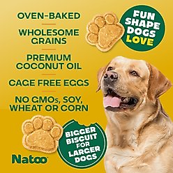 Natoo BIG BITE Coconut & Mango Crunchy Biscuit Dog Treats, 8-oz bag slide 2 of 8