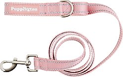 Puppington Reflective Padded Dog & Cat Leash, Blush Pink, 6-ft long, 1-in wide