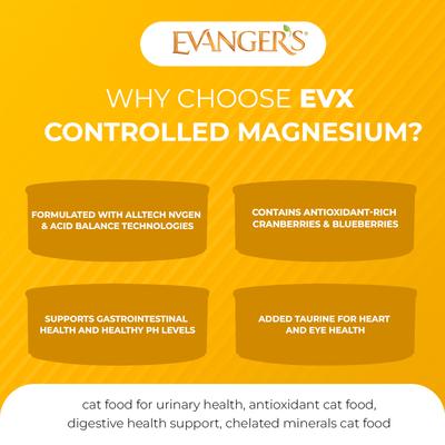 Show full view: Evanger's EVX Restricted Diet Urinary Tract Boneless Chicken Stew Wet Cat Food, 5.5-oz can, case of 24 slide 5 of 10