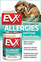 Evanger's EVX Restricted Diet Allergies & Food Sensitivities Duck Flavor Pate Wet Dog Food, 12.5-oz can, case of 12 slide 2 of 2