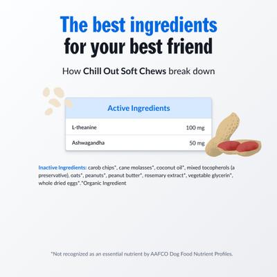 Show full view: PetPlate Human Grade Chill Out Calming Soft Chews Dog Supplement, 28 count slide 4 of 10