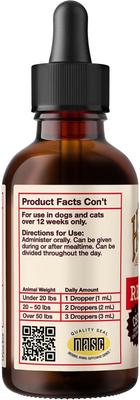 Show full view: Hemp Well Relief Broad Spectrum Extract Oil Plus Supplement for Dogs, 2-fl oz bottle slide 6 of 8