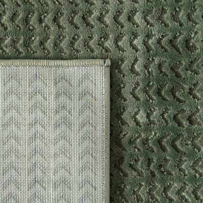Show full view: Revival Rugs Rush Area Rug, Evergreen, Olive Green, 47 x 73-in slide 6 of 9