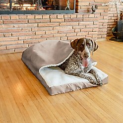 Snoozer Pet Products Forgiveness Cozy Cave Covered Dog & Cat Bed, Marmot Taupe, Medium