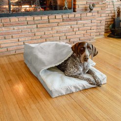 Snoozer Pet Products Forgiveness Cozy Cave Covered Dog & Cat Bed, Marmot Storm, X-Large