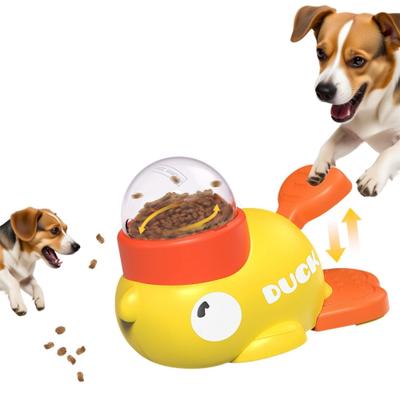 Show full view: Shele Duck Shaped Dog & Cat Treat Dispenser Toy, Yellow slide 1 of 11