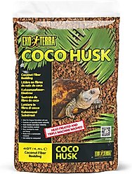 Exo Terra Coco Husk Tropical Terrarium Reptile Substrate, 4-qt, bundle of 3