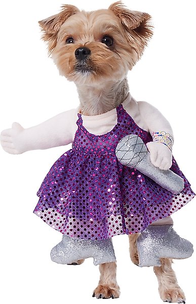 Show full view: Frisco Front Walking Pop Star Dog Costume, X-Small slide 1 of 10