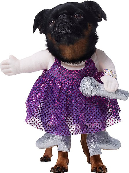 Show full view: Frisco Front Walking Pop Star Dog Costume, Small slide 1 of 10