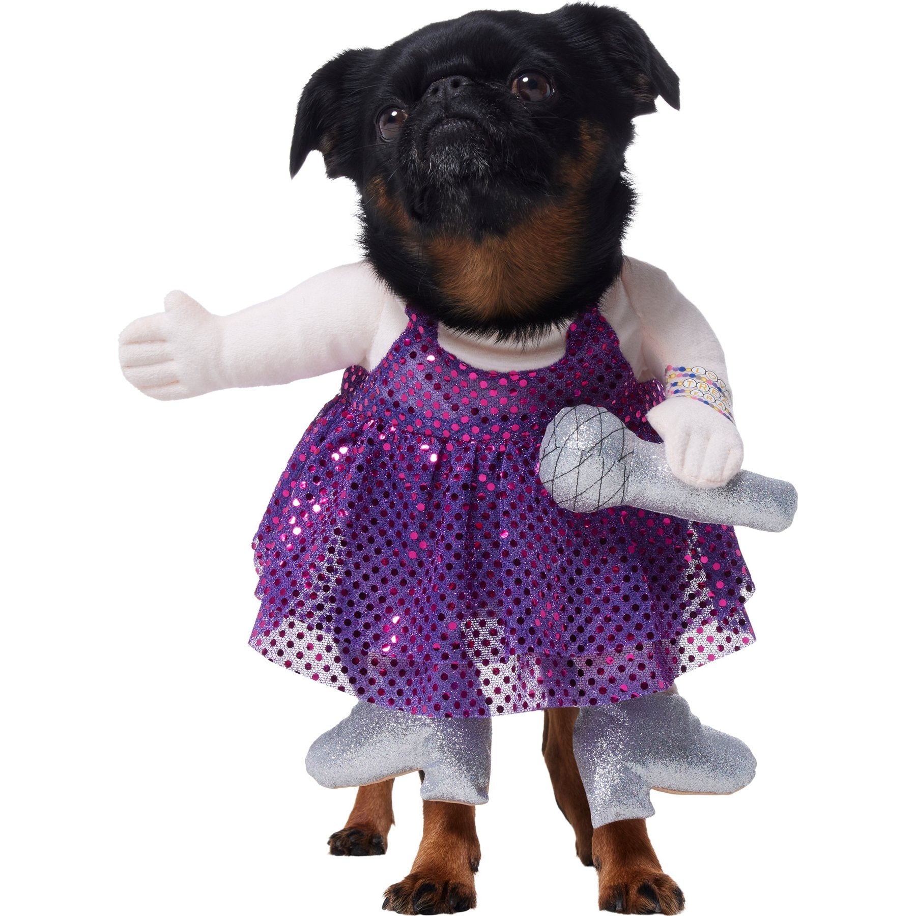Frisco Front Walking Pop Star Dog Costume, Small