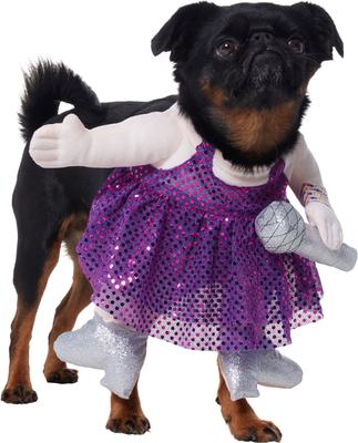 Show full view: Frisco Front Walking Pop Star Dog Costume, Small slide 2 of 10