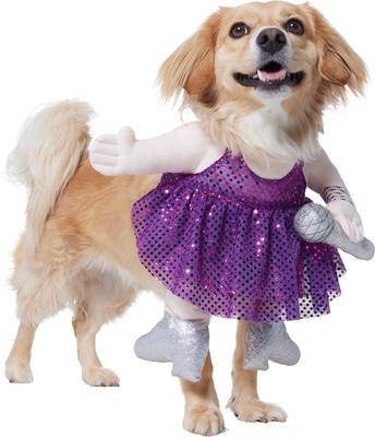 Show full view: Frisco Front Walking Pop Star Dog Costume, Medium slide 2 of 10