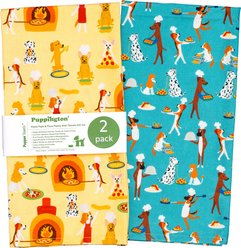 Puppington Pasta Pups & Pizza Pawty Kitchen Towels, 2 count