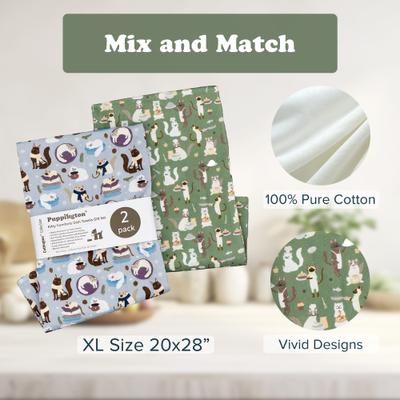 Show full view: Puppington Cozy Cooks Kitchen Towels, 2 count slide 4 of 7