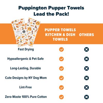 Show full view: Puppington Harvest Hounds Kitchen Towels, 2 count slide 6 of 7