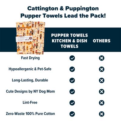 Show full view: Puppington Perky Pets Coffee Bar Kitchen Towels, 2 count slide 6 of 7
