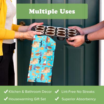 Show full view: Puppington Home Sweet Home Kitchen Towels, 2 count slide 5 of 7