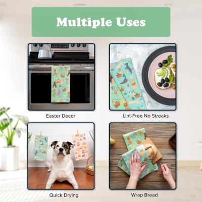 Show full view: Puppington Egg Hunt Eounds Kitchen Towels, 2 count slide 5 of 7