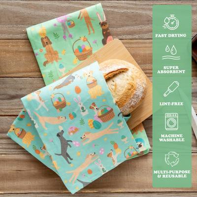 Show full view: Puppington Egg Hunt Eounds Kitchen Towels, 2 count slide 2 of 7