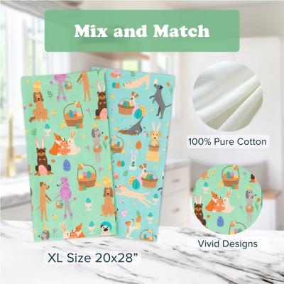 Show full view: Puppington Egg Hunt Eounds Kitchen Towels, 2 count slide 4 of 7