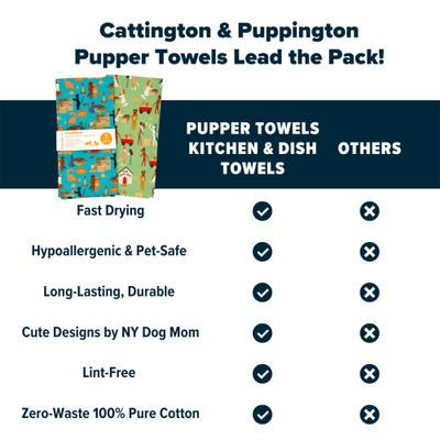 Show full view: Puppington Home Sweet Home Kitchen Towels, 2 count slide 6 of 7
