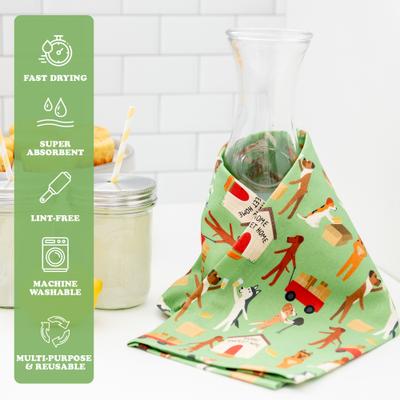Show full view: Puppington Home Sweet Home Kitchen Towels, 2 count slide 2 of 7