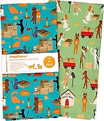 Puppington Home Sweet Home Kitchen Towels, 2 count