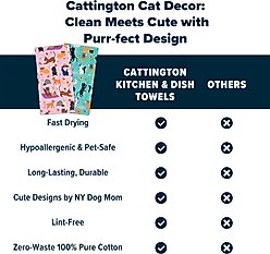 Cattington Whiskers & Souoom Kitchen Towels, 2 count slide 2 of 6