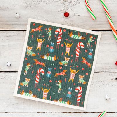 Show full view: Puppington Christmas Holidays Kitchen Towels, 12 count slide 6 of 8