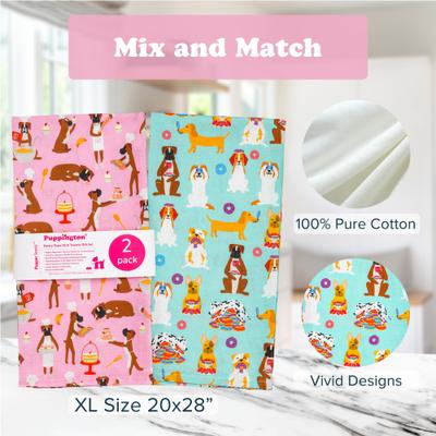 Show full view: Puppington Pastry Pups Kitchen Towels, 2 count slide 4 of 7
