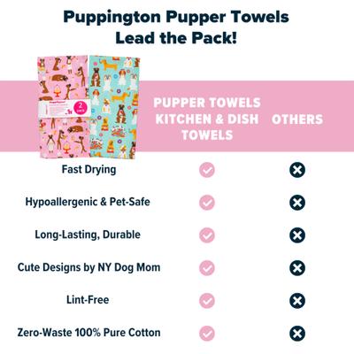 Show full view: Puppington Pastry Pups Kitchen Towels, 2 count slide 6 of 7