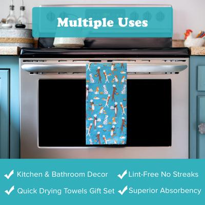 Show full view: Puppington Pasta Pups & Pizza Pawty Kitchen Towels, 2 count slide 5 of 6