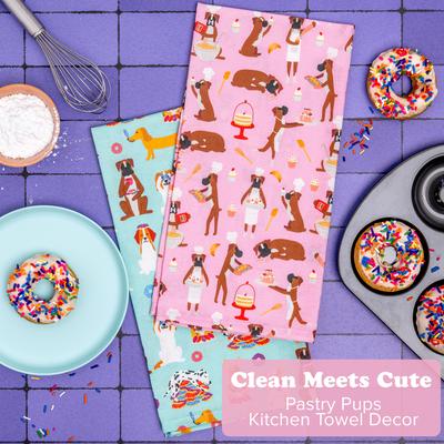 Show full view: Puppington Pastry Pups Kitchen Towels, 2 count slide 2 of 7