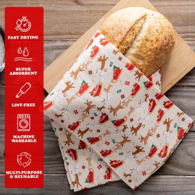 Show full view: Puppington Christmas Holiday Pups Kitchen Towels, 2 count slide 2 of 7