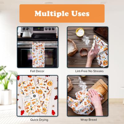 Show full view: Puppington Harvest Hounds Kitchen Towels, 2 count slide 5 of 7